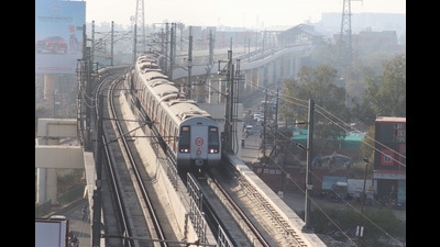 The state housing and urban planning department have declined to contribute towards share in the funding of two Metro extensions near Hindon River Metro station. (Sakib Ali/HT Photo) The state housing and urban planning department have declined to contribute towards share in the funding of two Metro extensions near Hindon River Metro station. (Sakib Ali/HT Photo)
