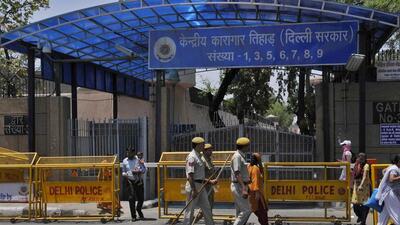 Tihar Jail in New Delhi. Officials have set 23 goals for 2023, one of which is to ensure that the jail is completely free of cell phones. (HT Archive) Tihar Jail in New Delhi. Officials have set 23 goals for 2023, one of which is to ensure that the jail is completely free of cell phones. (HT Archive)