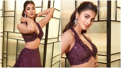 Pooja Hegde celebrated her brother’s dreamy wedding with a lot of mirth, grandeur and pomp. The actor shared the string of pictures from the wedding album on her Instagram profile and kept her fans updated with the wedding festivities. From decking up in a stunning saree for the wedding ceremony to picking up a sheer lehenga for the sangeet night, Pooja also gave us major festive fashion goals with her snippets. A day back, she showed us her stunning lehenga with a slew of pictures. (Instagram/@hegdepooja) Pooja Hegde celebrated her brother’s dreamy wedding with a lot of mirth, grandeur and pomp. The actor shared the string of pictures from the wedding album on her Instagram profile and kept her fans updated with the wedding festivities. From decking up in a stunning saree for the wedding ceremony to picking up a sheer lehenga for the sangeet night, Pooja also gave us major festive fashion goals with her snippets. A day back, she showed us her stunning lehenga with a slew of pictures. (Instagram/@hegdepooja)