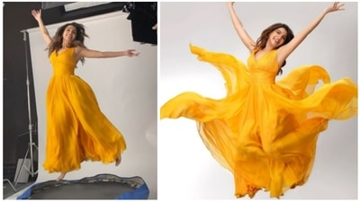 A glimpse of Samantha Ruth Prabhu from the behind-the-scene video of her photo shoot. A glimpse of Samantha Ruth Prabhu from the behind-the-scene video of her photo shoot.