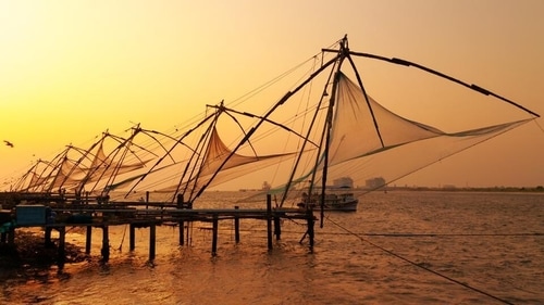 Tourists can visit Thirumullavaram Beach, and Kollam Beach, or take a boat tour through the backwaters. (Shutterstock) Tourists can visit Thirumullavaram Beach, and Kollam Beach, or take a boat tour through the backwaters. (Shutterstock)