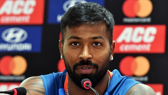 India's captain Hardik Pandya addressing a press conference in Ranchi(ANI)