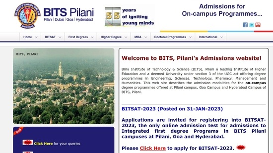 BITSAT 2023: Registration process begins at bitsadmission.com