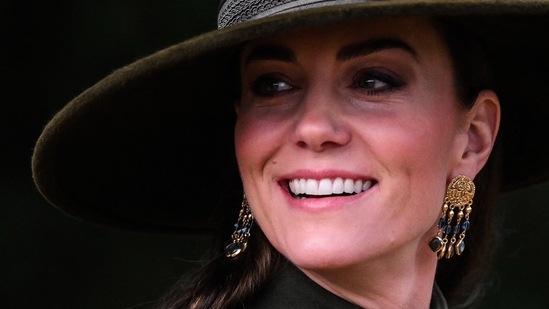 Kate Middleton: Britain's Catherine, Princess of Wales is seen.(AFP)