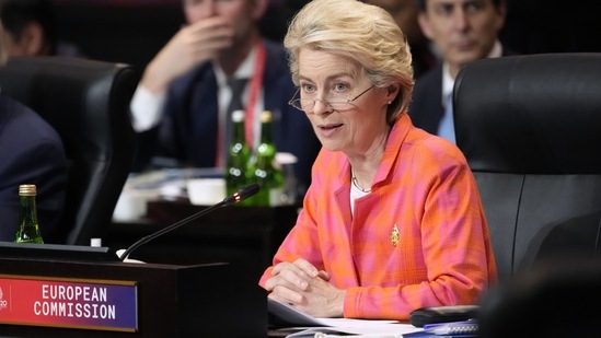 Russia-Ukraine War: European Commission President Ursula von der Leyen is seen. (AP)