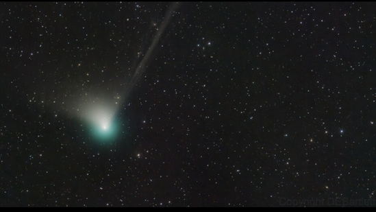 Rare green comet comes nearest to earth.(Website/@Nasa)