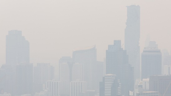 Thailand Air Pollution: A view of the skyline amid air pollution in Bangkok, Thailand.(Reuters)