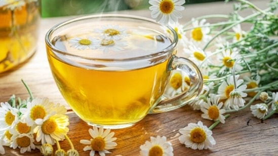 Chamomile tea helps in relaxing the mind and inducing better sleep. (Unsplash)