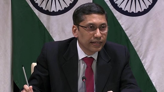Ministry of External Affairs (MEA) spokesperson Arindam Bagchi.(ANI File photo) Ministry of External Affairs (MEA) spokesperson Arindam Bagchi.(ANI File photo)