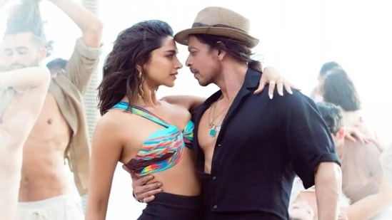 Deepika Padukone and Shah Rukh Khan in a still from Pathaan.