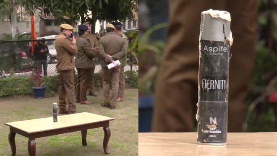 Visuals of perfume IED which was recovered from a terrorist.(ANI)