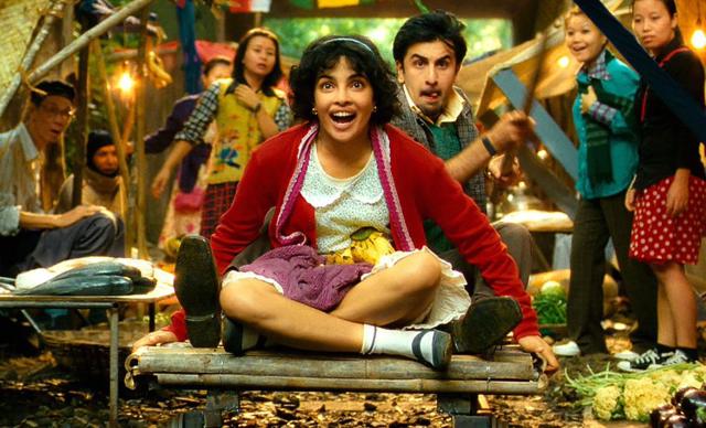Priyanka Chopra and Ranbir Kapoor in Barfi(2013) (Film still) Priyanka Chopra and Ranbir Kapoor in Barfi(2013) (Film still)
