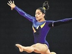 Dipa Karmakar of India performs on the floor during the Women's All-Around final of the Artistic Gymnastics event during the 2014 Commonwealth Games in Glasgow, Scotland, on July 30, 2014.(AFP) Dipa Karmakar of India performs on the floor during the Women's All-Around final of the Artistic Gymnastics event during the 2014 Commonwealth Games in Glasgow, Scotland, on July 30, 2014.(AFP)