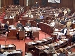 Leaders of 16 Opposition parties met on Friday morning to chalk out a common strategy and later submitted adjournment notices in both Houses to suspend other business and discuss the extent of exposure of State Bank of India (SBI) and Life Insurance Corporation of India (LIC) to the Adani Group. Leaders of 16 Opposition parties met on Friday morning to chalk out a common strategy and later submitted adjournment notices in both Houses to suspend other business and discuss the extent of exposure of State Bank of India (SBI) and Life Insurance Corporation of India (LIC) to the Adani Group.