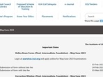 ICAI CA May/June 2023 registration begins at icai.org ICAI CA May/June 2023 registration begins at icai.org