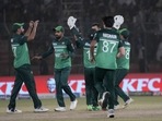 Pakistan players in action(AP) Pakistan players in action(AP)