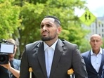Australian tennis player Nick Kyrgios arrives on crutches to the magistrate's court in Canberra on February 3, 2023. - Kyrgios will try to have an assault charge against him dismissed on mental health grounds. (Photo by SAEED KHAN / AFP)(AFP) Australian tennis player Nick Kyrgios arrives on crutches to the magistrate's court in Canberra on February 3, 2023. - Kyrgios will try to have an assault charge against him dismissed on mental health grounds. (Photo by SAEED KHAN / AFP)(AFP)