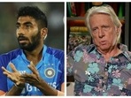 Jasprit Bumrah and Jeff Thomson Jasprit Bumrah and Jeff Thomson