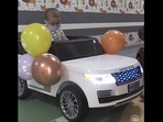The kid battling cancer is going to the treatment area in the mini car at a hospital in Turkey.(Twitter/@anadoluagency) The kid battling cancer is going to the treatment area in the mini car at a hospital in Turkey.(Twitter/@anadoluagency)