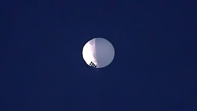 Chinese Spy Balloon: The US is tracking a suspected Chinese surveillance balloon that has been spotted over US airspac. (AP) Chinese Spy Balloon: The US is tracking a suspected Chinese surveillance balloon that has been spotted over US airspac. (AP)