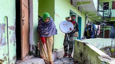 According to the state government data, 878 houses have developed cracks in the region as of February 3. (Agencies)