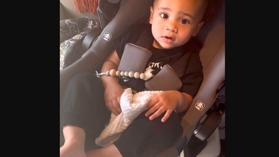 The image, taken from the viral video posted by Kylie Jenner, shows Aire Webster. (Instagram/@kyliejenner)