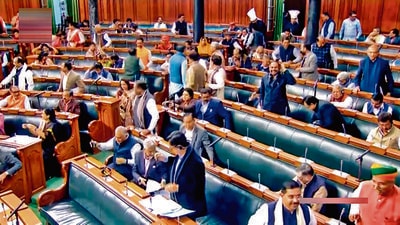 Both Houses were adjourned on Friday as the Opposition joined ranks to demand a discussion on the Adani group row. (PTI) Both Houses were adjourned on Friday as the Opposition joined ranks to demand a discussion on the Adani group row. (PTI)