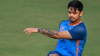 India�s Ishan Kishan (AFP)