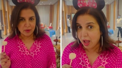 Farah Khan at Karan Johar's kids--Roohi and Yash's birthday party. Farah Khan at Karan Johar's kids--Roohi and Yash's birthday party.
