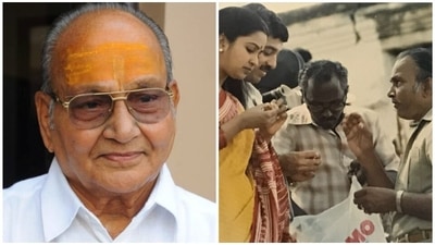Filmmaker K Viswanath died at 92; celebs such as Radikaa Sarath Kumar paid their tribute on social media. Filmmaker K Viswanath died at 92; celebs such as Radikaa Sarath Kumar paid their tribute on social media.
