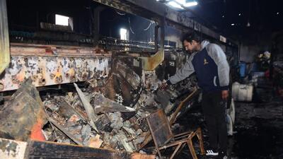 Gautam Jain, the owner of the spinning mill that was destroyed in the blaze at Budhewal village, 25km from Ludhiana, on Friday morning. He said that there was a blast in the transformer outside the mill, which sparked off the fire. (HT Photo) Gautam Jain, the owner of the spinning mill that was destroyed in the blaze at Budhewal village, 25km from Ludhiana, on Friday morning. He said that there was a blast in the transformer outside the mill, which sparked off the fire. (HT Photo)