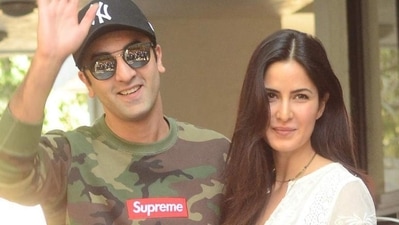 Ranbir Kapoor with his then-girlfriend Katrina Kaif in Mumbai. (File Photo)