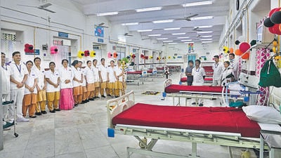 Mumbai, India - February 03, 2023: Newly started Transgender Ward at Gokuldas Tejpal Hospital, Fort, in Mumbai, India, on Friday, February 03, 2023. (Photo by Anshuman Poyrekar/Hindustan Times) (Anshuman Poyrekar/HT PHOTO) Mumbai, India - February 03, 2023: Newly started Transgender Ward at Gokuldas Tejpal Hospital, Fort, in Mumbai, India, on Friday, February 03, 2023. (Photo by Anshuman Poyrekar/Hindustan Times) (Anshuman Poyrekar/HT PHOTO)