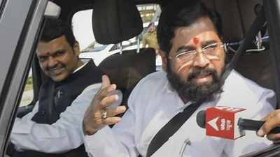 Maharashtra chief minister Eknath Shinde and deputy CM Devendra Fadnavis. (PTI file) Maharashtra chief minister Eknath Shinde and deputy CM Devendra Fadnavis. (PTI file)