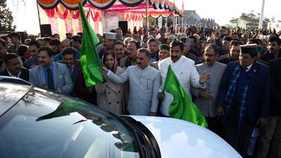 The Himachal Pradesh transport department on Friday said it has become the first in the country to switch its entire fleet of petrol and diesel official vehicles to electric ones. (Deepak Sansta/HT) The Himachal Pradesh transport department on Friday said it has become the first in the country to switch its entire fleet of petrol and diesel official vehicles to electric ones. (Deepak Sansta/HT)