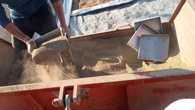 Sand, dust particles mixed with wheat to increase the weight before it is dispatched for distribution under PDS. (HT)
