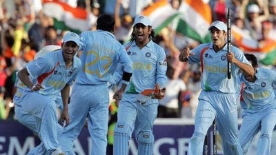MS Dhoni and Joginder Sharma were part of the winning T20 World Cup side in 2007 (Twitter) MS Dhoni and Joginder Sharma were part of the winning T20 World Cup side in 2007 (Twitter)