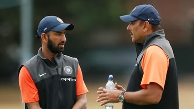 Cheteshwar Pujara and Ravi Shastri in 2019 (Reuters) Cheteshwar Pujara and Ravi Shastri in 2019 (Reuters)