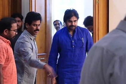 Pawan Kalyan attends K Viswanath's last darshan.