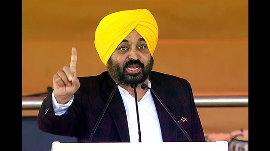 Chief minister Bhagwant Mann told officials that appropriate action should be taken against colluding police officials/government officials to break any nexus with drug traffickers (ANI)