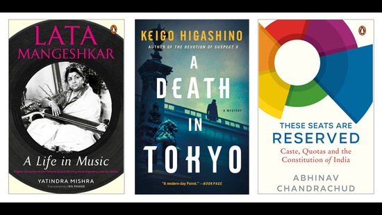 On the reading list this week are an ode to the majestic life of one of India’s most loved vocal artists, Keigo Higashino’s new mind-bending mystery, and a volume that traces the history and making of the reservation policy in India. (HT Team) On the reading list this week are an ode to the majestic life of one of India’s most loved vocal artists, Keigo Higashino’s new mind-bending mystery, and a volume that traces the history and making of the reservation policy in India. (HT Team)