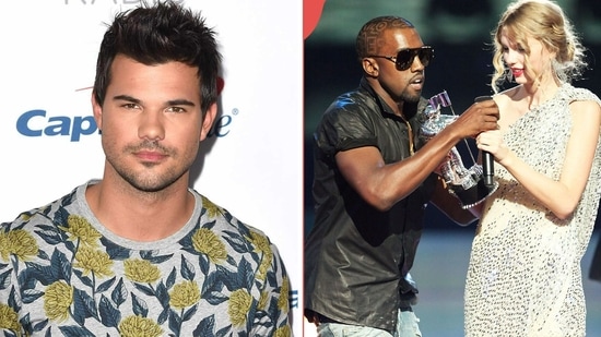 Taylor Swift's ex Taylor Lautner is recalling the infamous VMA incident between Taylor Swift and Kanye West.