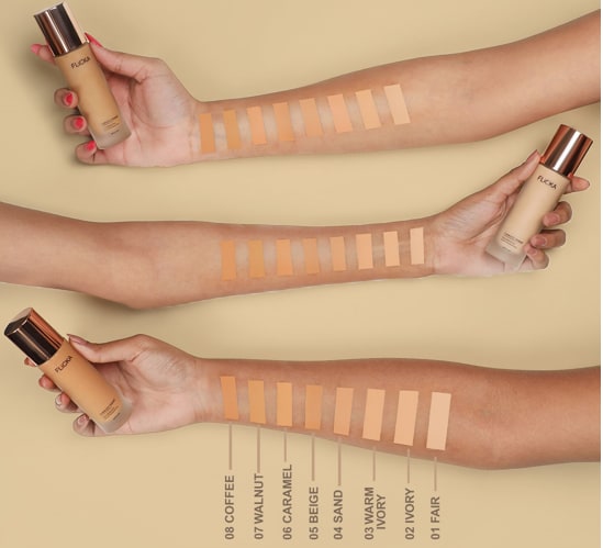 The Flawless Femme Foundation is crafted to perfection in 8 shades to suit all Indian skin tones