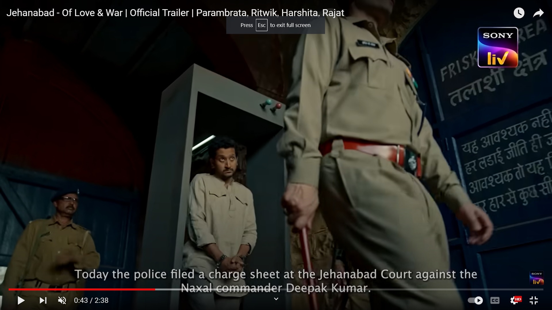 Parambrata Chattopadhyay in still from Jehanabad - Of Love & War. Parambrata Chattopadhyay in still from Jehanabad - Of Love & War.