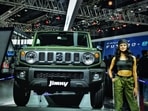 A Maruti Suzuki Jimny on display at the Auto Expo 2020
