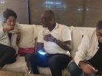 Masaba Gupta with dad Vivian Richards and step-dad Vivek Mehra (L), with mom Neena Gupta. Masaba Gupta with dad Vivian Richards and step-dad Vivek Mehra (L), with mom Neena Gupta.