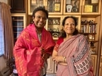 D Imman with Vani Jairam in an old picture.