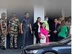 Bride-to-be Kiara Advani flies to Jaisalmer in a white jumpsuit, pink shawl(HT Photos/Varinder Chawla) Bride-to-be Kiara Advani flies to Jaisalmer in a white jumpsuit, pink shawl(HT Photos/Varinder Chawla)