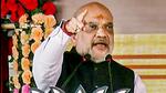 Union home ainister Amit Shah speaks during 'Vijay Sankalp Rally' in Deoghar district. (PTI) Union home ainister Amit Shah speaks during 'Vijay Sankalp Rally' in Deoghar district. (PTI)