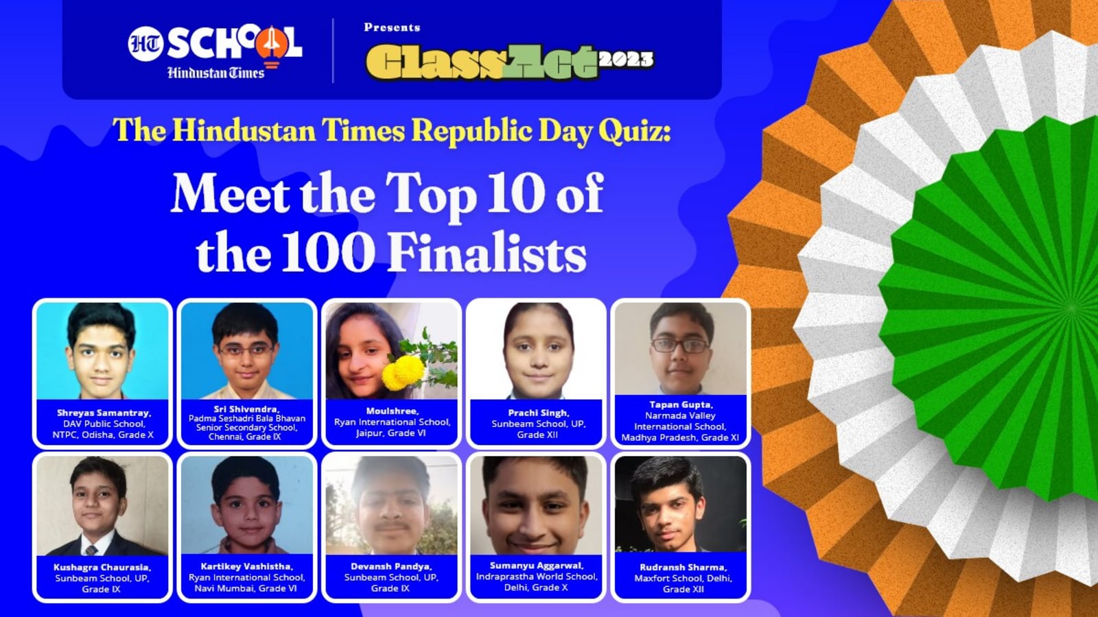 Tête-à-tête with the top 10 finalists of ClassAct 2023–The HT R-Day Quiz